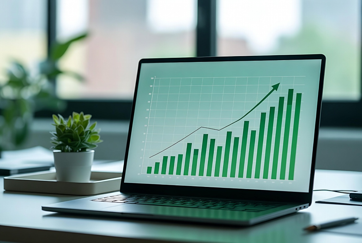 Analisi del ritorno sull'investimento per Comunità Energetiche su laptop in ufficio moderno